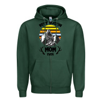 Sports Green Best Buckin Mom Ever Zipper Hoodie - Bettercallsaul