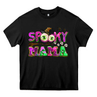 Black spooky mama Heavy Core Tee - AdoDesignShop