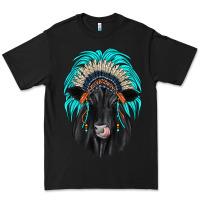 Black black angus indian headdress Premium Tee - JahusDesignShop