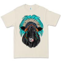 Bone black angus indian headdress Premium Tee - JahusDesignShop