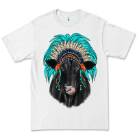 White black angus indian headdress Premium Tee - JahusDesignShop