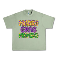 Oil Green mardi gras mambo Urban Heavy Tee - MaliasSmallBusiness
