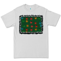 Dove Grey christmas buffalo plaid and lights background Premium Tee - AdoDesignShop