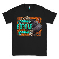 Black Thanksgiving Turkey Gobble Gobble Classic Tee - NancyCooperArtShop