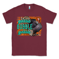 Burgundy Thanksgiving Turkey Gobble Gobble Classic Tee - NancyCooperArtShop