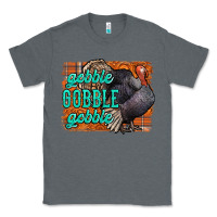 Charcoal Heather Thanksgiving Turkey Gobble Gobble Classic Tee - NancyCooperArtShop