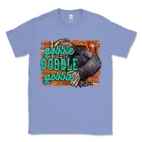 Colony Blue Thanksgiving Turkey Gobble Gobble Classic Tee - NancyCooperArtShop