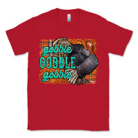 Red Thanksgiving Turkey Gobble Gobble Classic Tee - NancyCooperArtShop