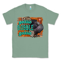 Sage Thanksgiving Turkey Gobble Gobble Classic Tee - NancyCooperArtShop