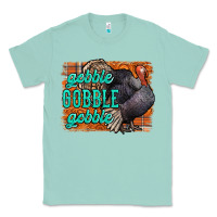 Seafoam Thanksgiving Turkey Gobble Gobble Classic Tee - NancyCooperArtShop