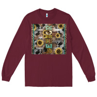 Burgundy Senior 2023 western Long Sleeve Tee - NancyCooperArtShop