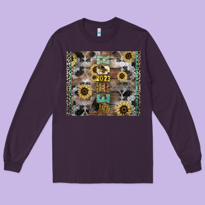 Senior 2023 Western Long Sleeve Tee Designed By Nancycooperartshop