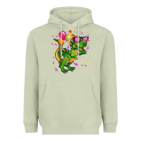 Matcha birthday t rex pink Heavyweight Hoodie - CowGirlArtShop