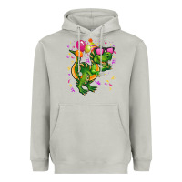 Moon Dust birthday t rex pink Heavyweight Hoodie - CowGirlArtShop