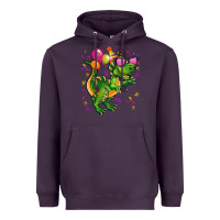 Plum birthday t rex pink Heavyweight Hoodie - CowGirlArtShop