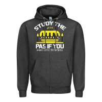 Charcoal Heather Study the past if you would define the future shi Zipper Hoodie - Bettercallsaul