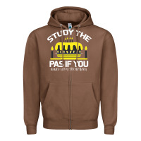 Chestnut Study the past if you would define the future shi Zipper Hoodie - Bettercallsaul