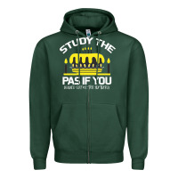 Sports Green Study the past if you would define the future shi Zipper Hoodie - Bettercallsaul