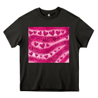 Asphalt pink glitter heart Heavy Core Tee - JahusDesignShop