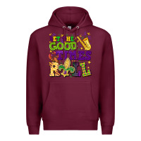 Burgundy let the good times roll Premium Hoodie - CowGirlArtShop