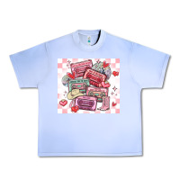 Grape Ice valentine's day cassette tapes Urban Heavy Tee - MaliasSmallBusiness