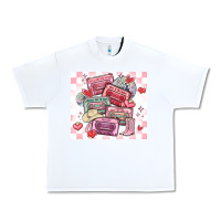 White valentine's day cassette tapes Urban Heavy Tee - MaliasSmallBusiness