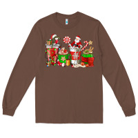 Chestnut Santa coffee cups Long Sleeve Tee - NancyCooperArtShop