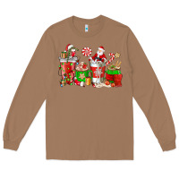Toasted Coconut Santa coffee cups Long Sleeve Tee - NancyCooperArtShop