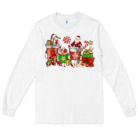White Santa coffee cups Long Sleeve Tee - NancyCooperArtShop