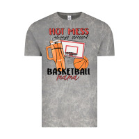 Cloud Rock hot mess always stressed basketball mama Vintage Tee - MaliasSmallBusiness