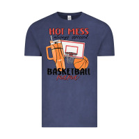 Vintage Denim hot mess always stressed basketball mama Vintage Tee - MaliasSmallBusiness