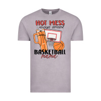 Vintage Zinc hot mess always stressed basketball mama Vintage Tee - MaliasSmallBusiness