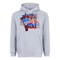 Heather Grey one nation under god Heavyweight Hoodie - CowGirlArtShop