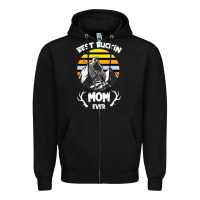 Best Buckin Mom Ever Zipper Hoodie | Teevron