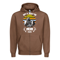 Chestnut Best Buckin Mom Ever Zipper Hoodie - Bettercallsaul