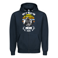 Navy Best Buckin Mom Ever Zipper Hoodie - Bettercallsaul