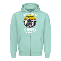 Seafoam Best Buckin Mom Ever Zipper Hoodie - Bettercallsaul