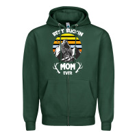 Sports Green Best Buckin Mom Ever Zipper Hoodie - Bettercallsaul