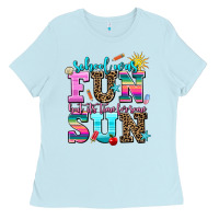 Baby Blue school was  fun but its time for some  sun Ladies Tee - AdoDesignShop