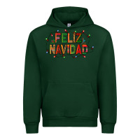 Forest Green Feliz Navidad Urban Hoodie - BundleAndBundleShop