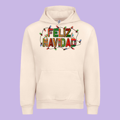 Feliz Navidad Urban Hoodie Designed By Bundleandbundleshop
