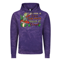 Cloud Purple if my book is open your mouth should be closed malia Vintage Hoodie - MaliasSmallBusiness