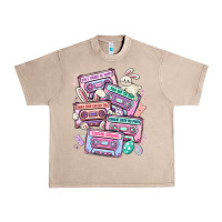 French Oak easter cassette tapes Urban Heavy Tee - MaliasSmallBusiness