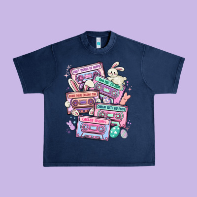 Easter Cassette Tapes Urban Heavy Tee Designed By Maliassmallbusiness
