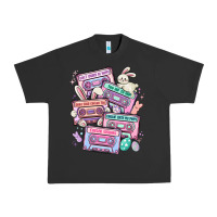 Pigment Black easter cassette tapes Urban Heavy Tee - MaliasSmallBusiness