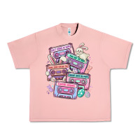 Salmon easter cassette tapes Urban Heavy Tee - MaliasSmallBusiness