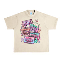 Sandshell easter cassette tapes Urban Heavy Tee - MaliasSmallBusiness