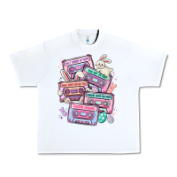 White easter cassette tapes Urban Heavy Tee - MaliasSmallBusiness
