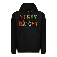 Black merry and bright Premium Hoodie - JahusDesignShop