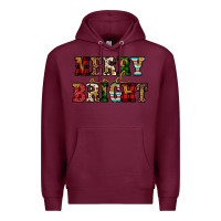 Burgundy merry and bright Premium Hoodie - JahusDesignShop